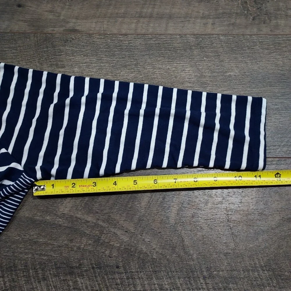 Beach Break Nautical Size S Navy and white Cabana Swim cover-up Hooded - Picture 7 of 10